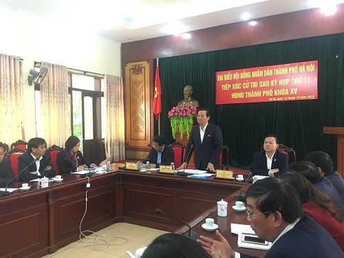 Đại biểu HĐND TP TXCT huyện Ba Vì sau kỳ họp thứ 11 